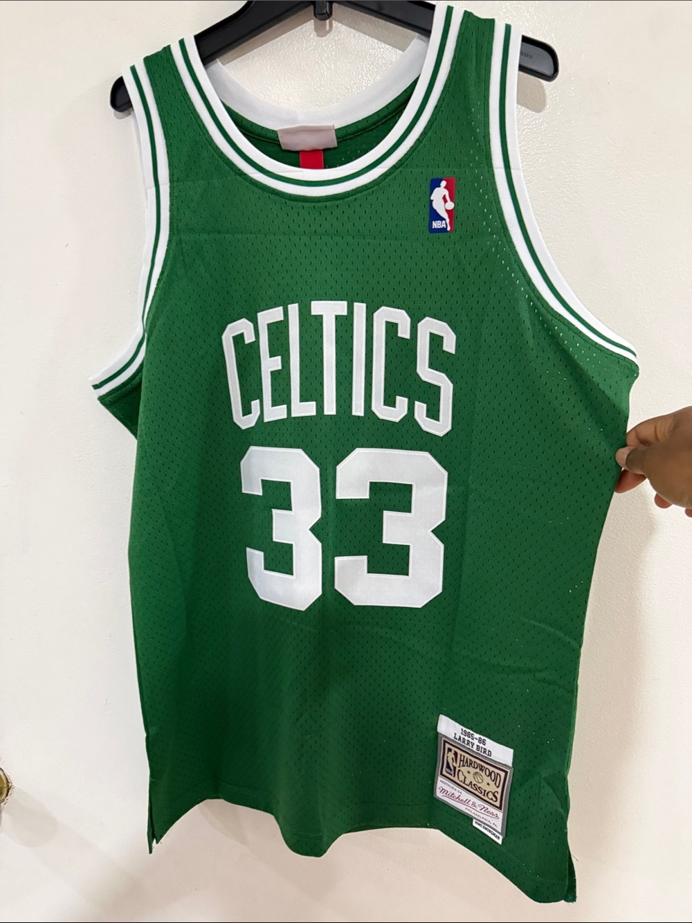 Mitchell & Ness Celtics Green & White #33 Jersey